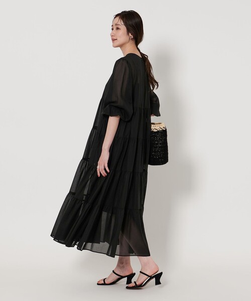 m-room UNITED ARROWS ティアード ニットワンピース trim_ofcrs_itemc9bc6ff0a18611e