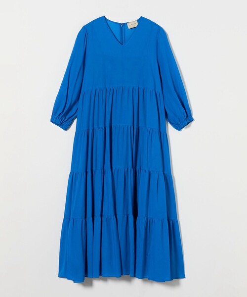 UNITED ARROWS ワンピース Vネック ティアードワンピース