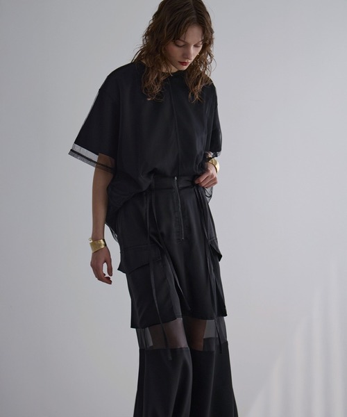 mieli invariant❥❥ロング丈トップス Manish Twill Frill Dress – mieli-invariant.com
