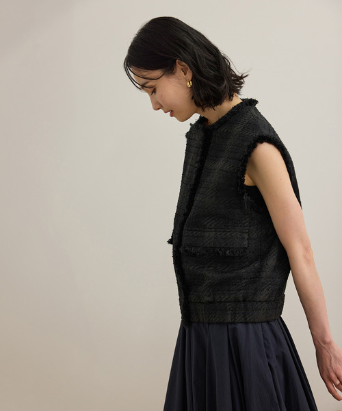 ROPE'（ロペ） ベスト ジレ サマーツイードジレ レディース : ZOZOTOWN