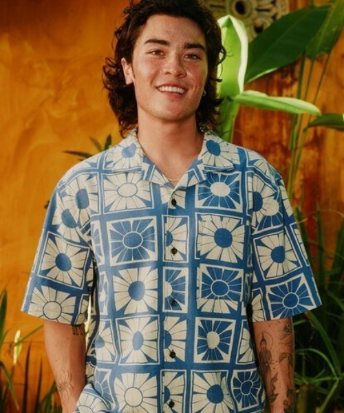 Quiksilver シャツ SCHANK SS SHIRT /クイックシルバー総柄 Quiksilver シャツ SCHANK SS SHIRT /クイックシルバー総柄