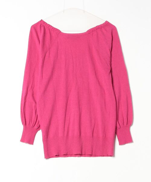 「JILL STUART」 Vネックニット MEDIUM ピンク レディース_画像2