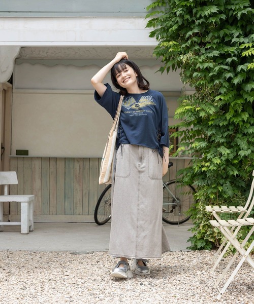 niko and. リメイクデニムスカート新品 niko and（ニコアンド）の「【MODE NORM CORE】リメイク風