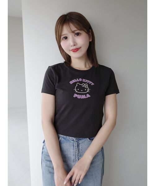 tシャツ 「PUMA×HELLO KITTY」GRAPHIC BABE TEE レディース