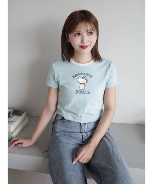 tシャツ 「PUMA×HELLO KITTY」GRAPHIC BABE TEE レディース PUMA tシャツ 「PUMA×HELLO KITTY」GRAPHIC BABE TEE レディース