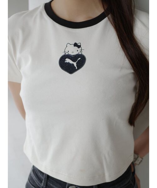 tシャツ 「PUMA×HELLO KITTY」GRAPHIC BABE TEE レディース PUMA tシャツ 「PUMA×HELLO KITTY」GRAPHIC BABE TEE レディース
