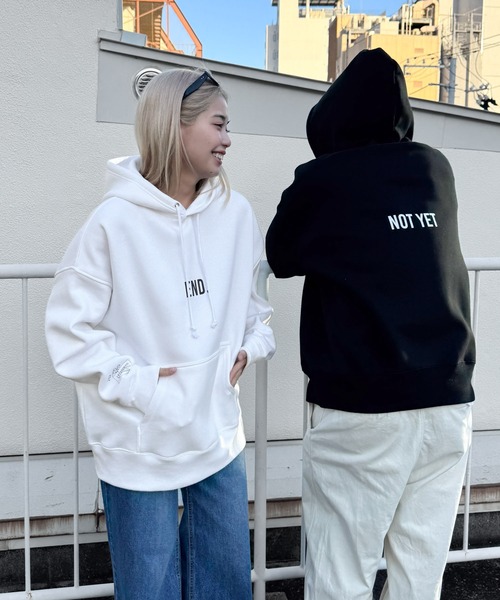 「CANAL JEAN」 プルオーバーパーカー MEDIUM ホワイト レディース