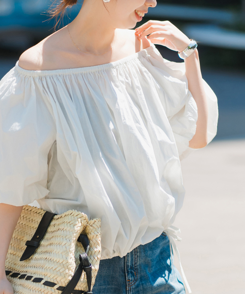 Spick＆Span ブラウス シャツ HYU オフショルブラウス