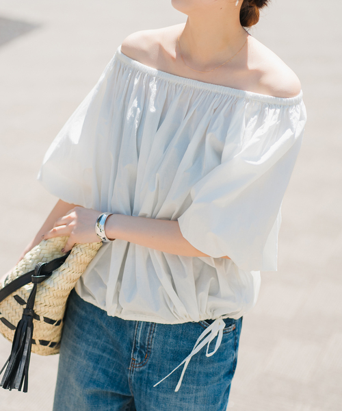 Spick＆Span ブラウス シャツ HYU オフショルブラウス