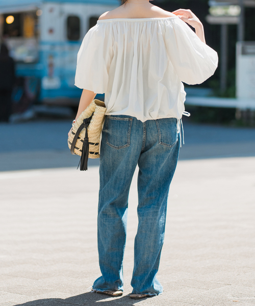 Spick &amp; Span - 2017SS バタフライオフショルブラウス Spick & Span - スピックアンドスパン バタフライオフショルの