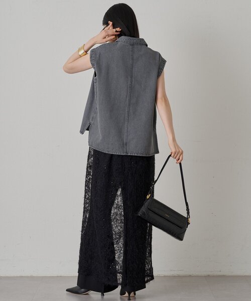 【Lounge Dress】レースキャミワンピース Loungedress ワンピース シアーレースキャミワンピース