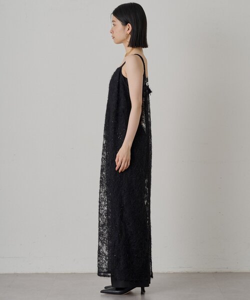 【Lounge Dress】レースキャミワンピース Loungedress ワンピース シアーレースキャミワンピース
