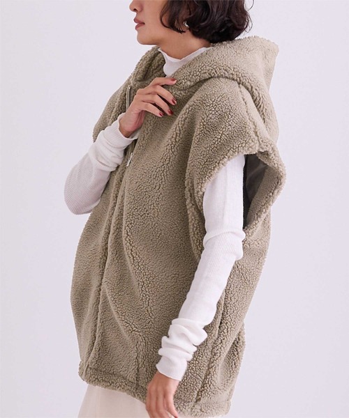 M・U SPORTS イヤーフーディーボアベスト M・U SPORTS イヤーフーディーボアベスト M・U SPORTS イヤー