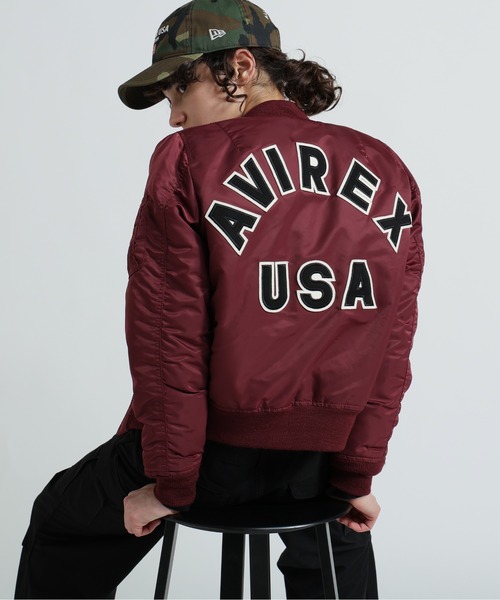 AVIREX（アヴィレックス） ma1 ma-1 「WOMAN」MA-1 コマーシャル ロゴ