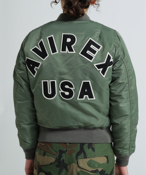 AVIREX（アヴィレックス） ma1 ma-1 「WOMAN」MA-1 コマーシャル ロゴ