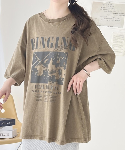「classicalelf」 半袖Tシャツ MEDIUM ベージュ レディース