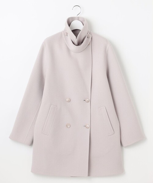 自由区（ジユウク） コート アウター ウールリバーダブルブレスト