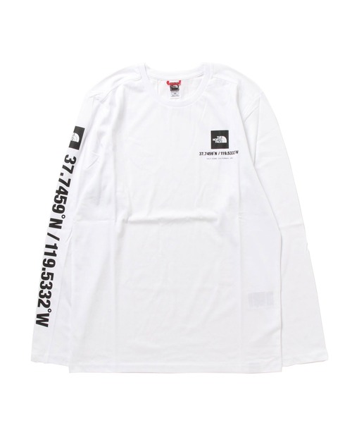 「THE NORTH FACE」 長袖Tシャツ LARGE ホワイト メンズ_画像2