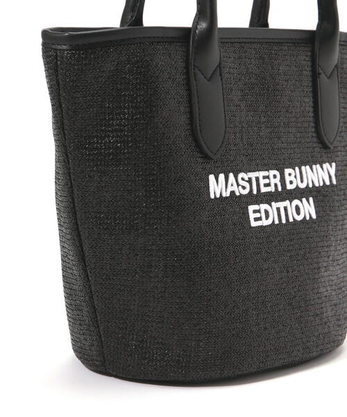 MASTER BUNNY EDITION ショルダーカートバッグ 黒 MASTER BUNNY EDITION ゴルフ 「MASTER EDITION」ラフィア調