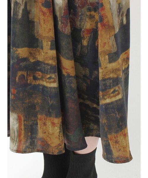 MURUA（ムルーア） ワンピース ニュアンスパターンマキシワンピース