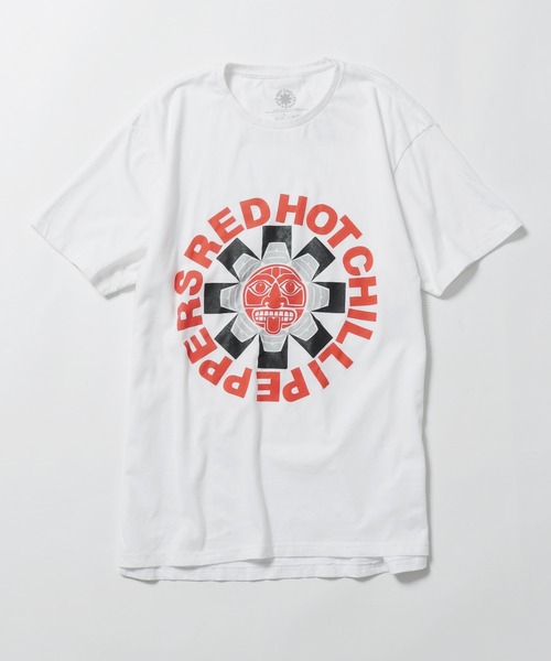 「THRIFTY LOOK」 「redhotchilipeppers」半袖Tシャツ L ホワイト メンズ
