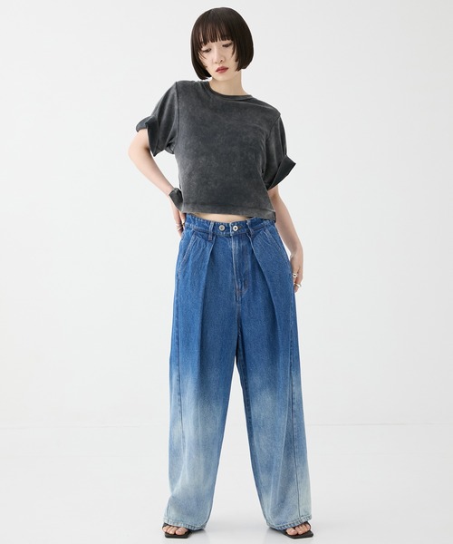 STUDIOUS tシャツ 「STUDIOUS/ステュディオス」Faded Chibi Tee