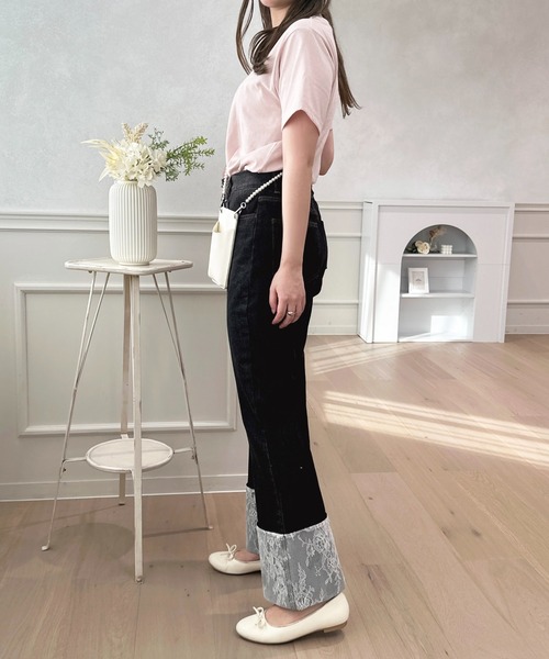 「apres jour」 デニムパンツ SMALL ブラック レディース_画像8