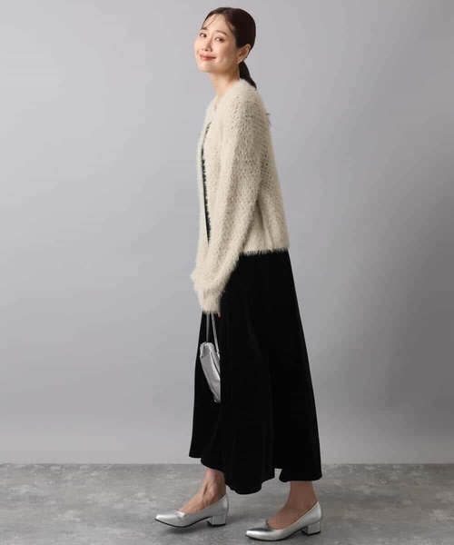 MK MICHEL KLEIN（エムケー ミッシェルクラン） カーディガン フェザー