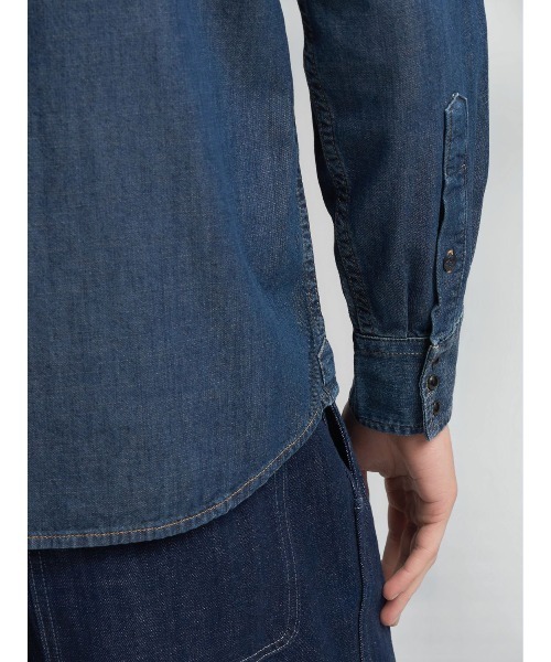 REPLAY（リプレイ） シャツ 6.5OZ ダメージ加工デニムウエスタンシャツ
