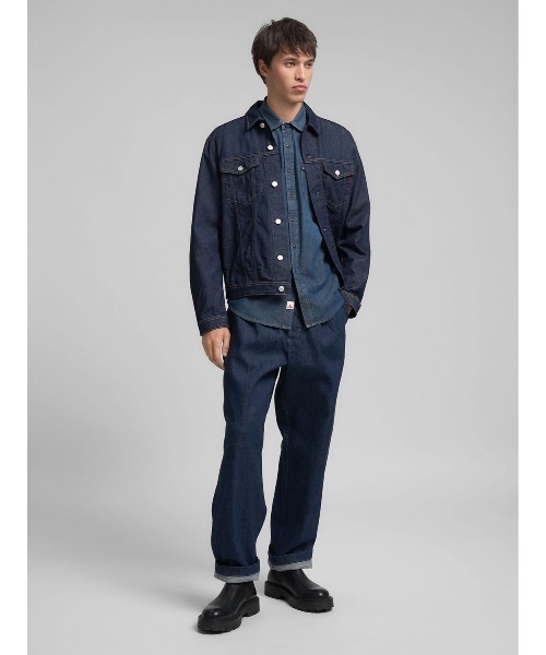 REPLAY（リプレイ） シャツ 6.5OZ ダメージ加工デニムウエスタンシャツ