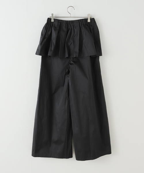 sara mallika サラマリカ キルティングパンツ キュロット Sara Mallika Cotton Cut Jqd Gather Pants | KOKO