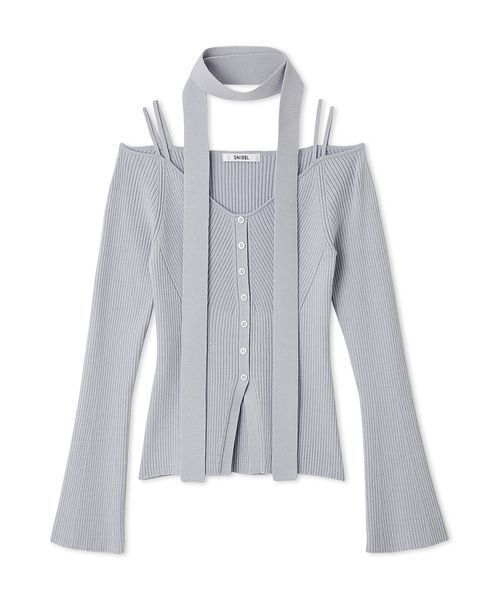 SNIDEL（スナイデル） ニット セーター タイ付きニットプルオーバー