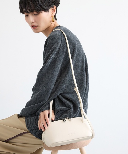 新品未使用　アドカラム　バッグ　グレー ビーセカンド B'2nd ADD CULUMN(アドカラム) PUFF－CLASP/口金バック