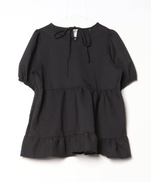 「CADBURY」 半袖ブラウス LARGE ブラック レディース_画像2