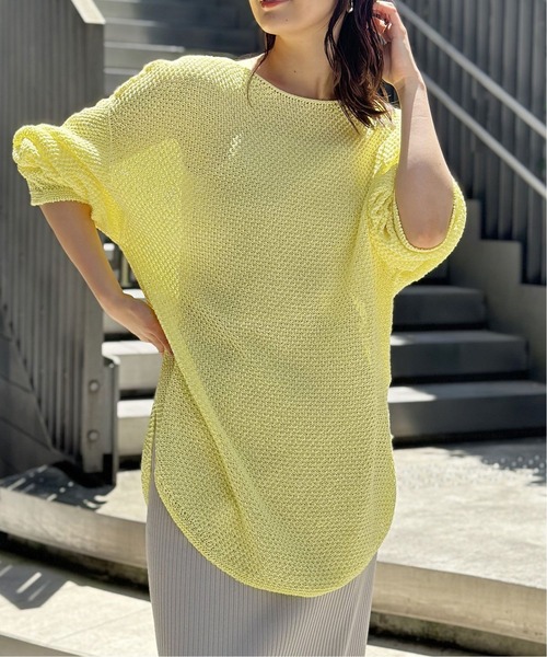 「NOBLE」 長袖ニット FREE ピンク レディース_画像6