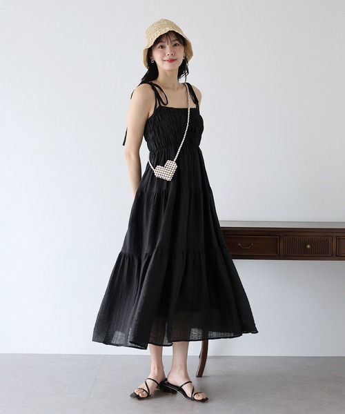 BLUEEAST（ブルーイースト） キャミソールワンピース MEDIUM ブラック