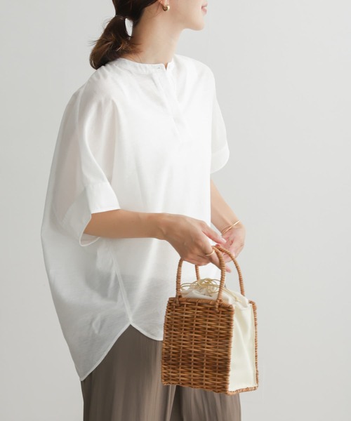 「URBAN RESEARCH DOORS」 半袖ブラウス MEDIUM ホワイト レディース_画像3