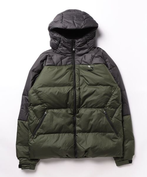PUMA（プーマ） ダウンジャケット SMALL カーキ メンズ : ZOZOTOWN