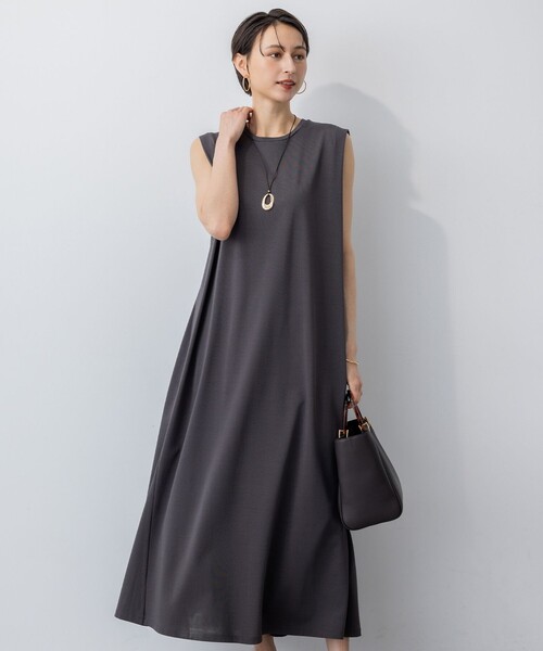 23区（ニジュウサンク） ノースリーブワンピース 46 ブラック