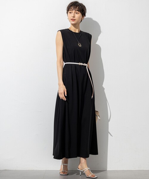 23区（ニジュウサンク） ノースリーブワンピース 46 ブラック
