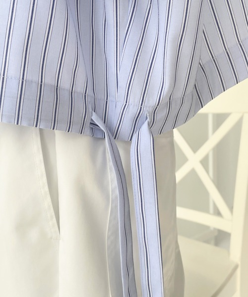 「moment+」 半袖シャツ M ピンク レディース_画像8