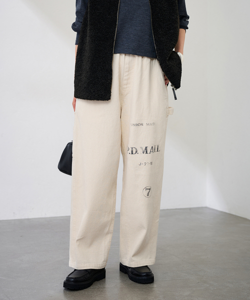 FRAMeWORK イージーワークパンツ サテンストレッチイージーパンツ（その他パンツ）｜FRAMeWORK