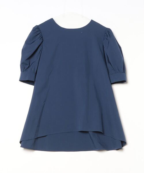 「fifth calin」 半袖ブラウス MEDIUM ネイビー レディース_画像2