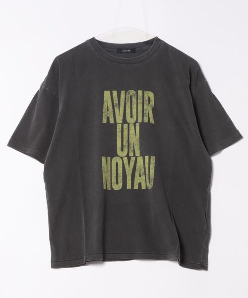 「JEANASIS」 半袖Tシャツ FREE チャコールグレー レディース_画像2