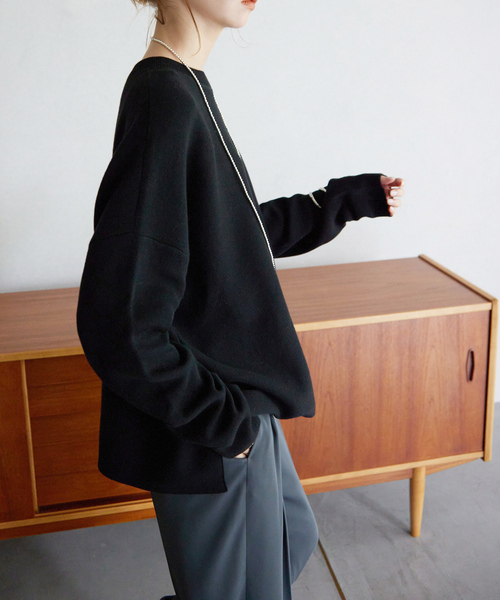 SLOBE IENA（スローブイエナ） 長袖ニット - ブルー レディース