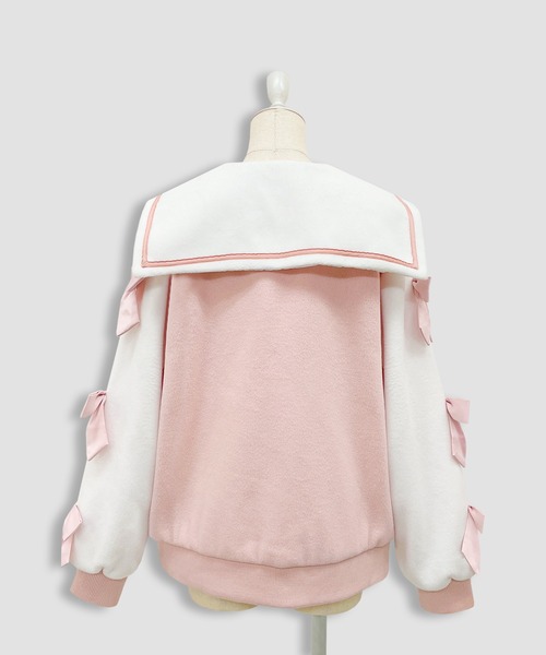 Honey Cinnamon（ハニーシナモン） スタジャン 袖リボンハニーちゃん