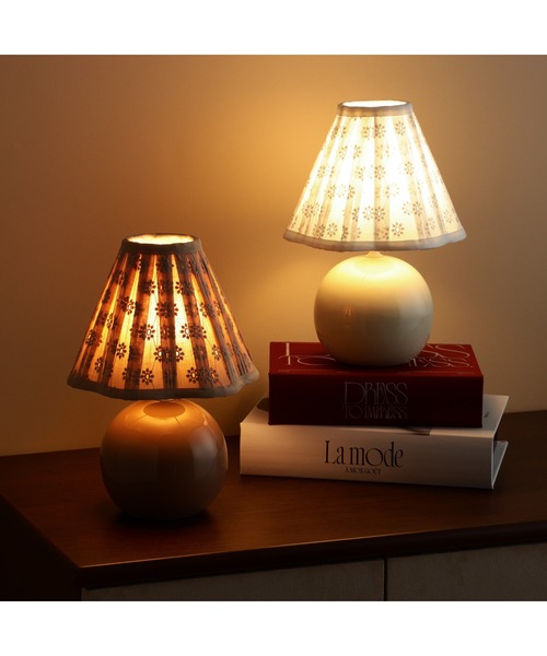 Francfranc（フランフラン） 照明 レースシェードミニランプ ホワイト