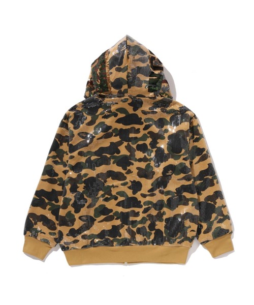 A BATHING APE（アベイシングエイプ） パーカー 1ST CAMO SEQUIN SHARK