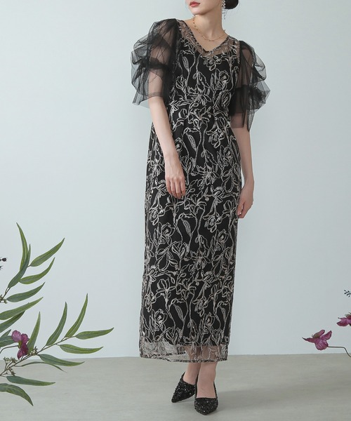 「Kana」 「lerure」半袖ワンピース M チャコールグレー レディース_画像2