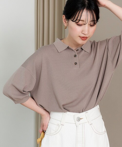 FREAK'S STORE（フリークスストア） 半袖ニット フリ- レッド